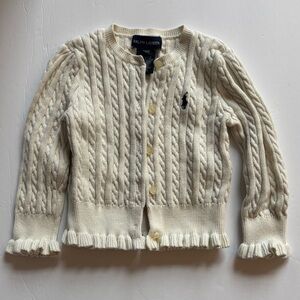 Ralph Lauren Ivory Cable Knit Sweater